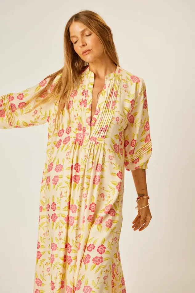 Dresses Shop Natalie Martin SAMMIE MAXI Prairie Dusty Crimson