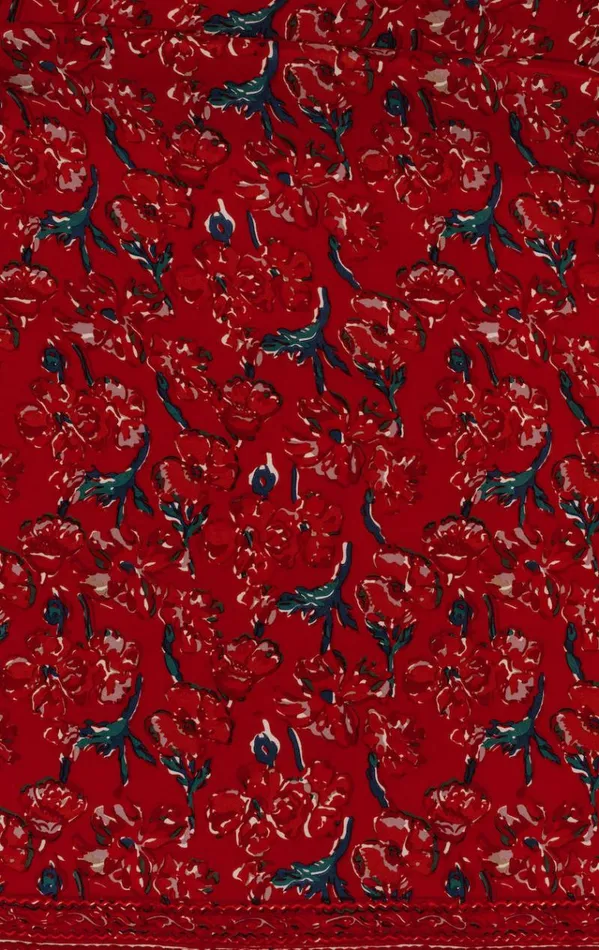 Dresses Shop Natalie Martin SAMMIE MAXI Silk Watercolor Vermillion