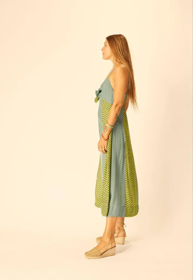 Dresses Shop Natalie Martin SOPHIE DRESS Block Zigzag Noire