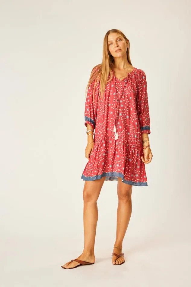 Dresses Shop Natalie Martin STEVIE DRESS Pinwheel Barn Red