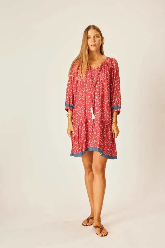Dresses Shop Natalie Martin STEVIE DRESS Pinwheel Barn Red