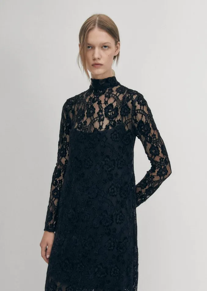 Dresses Women ALOHAS Tiban Lace Black Dress