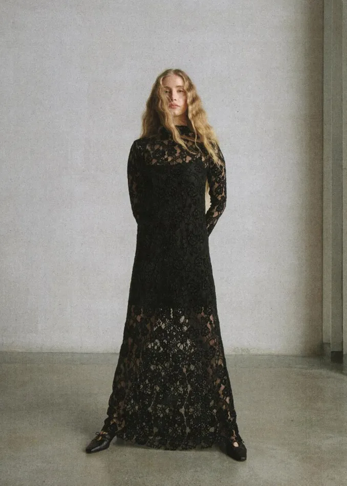Dresses Women ALOHAS Tiban Lace Black Dress
