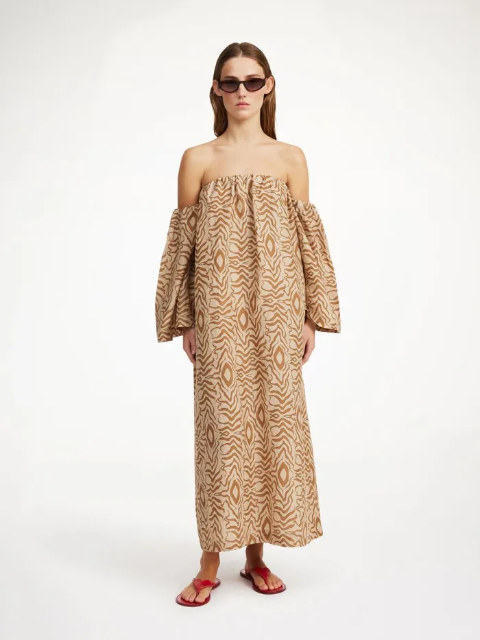 Dresses Women By Malene Birger Aias Maxi Dress Peacock