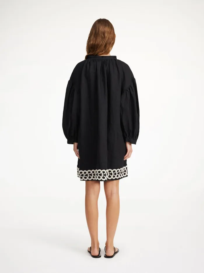 Dresses Women By Malene Birger Limonna Linen Midi Dress Black