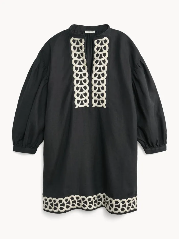 Dresses Women By Malene Birger Limonna Linen Midi Dress Black