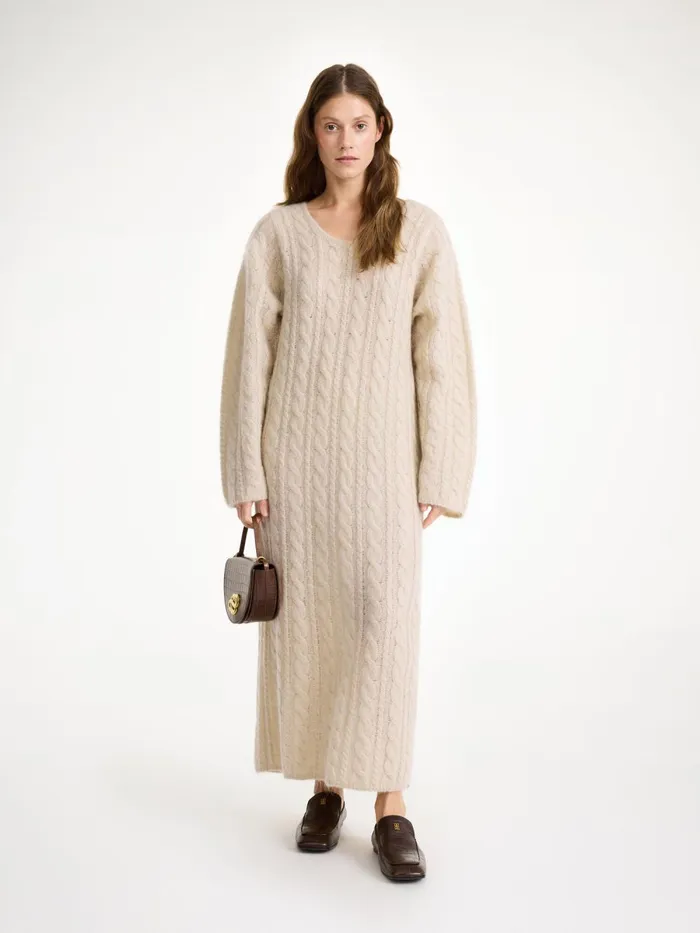 Dresses Women By Malene Birger Lovella Maxi Dress Oyster Gray