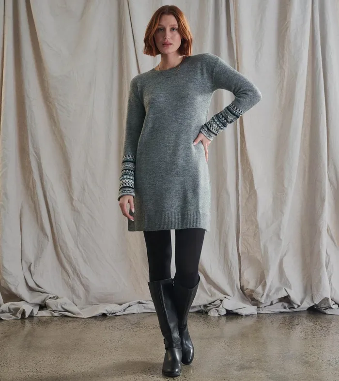 Dresses Women Hatley Sadie Sweater Dress 8211 Charcoal Heather