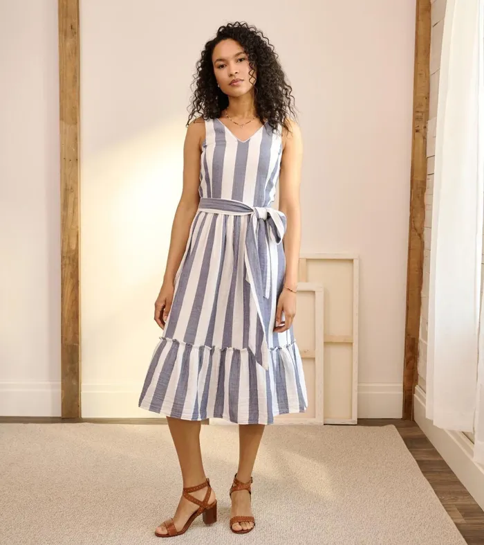 Dresses Women Hatley Sydney Midi Dress 8211 Summer Stripes