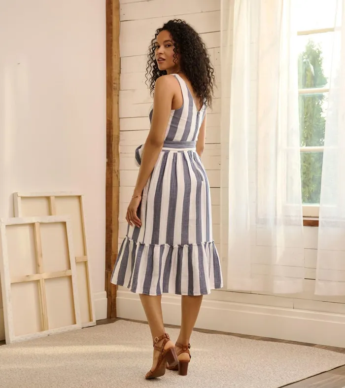 Dresses Women Hatley Sydney Midi Dress 8211 Summer Stripes