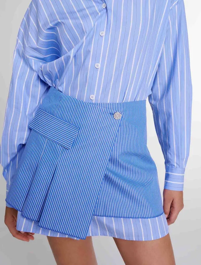 Dresses Women Maje 2In1 Striped Dress Blue And White Stripe