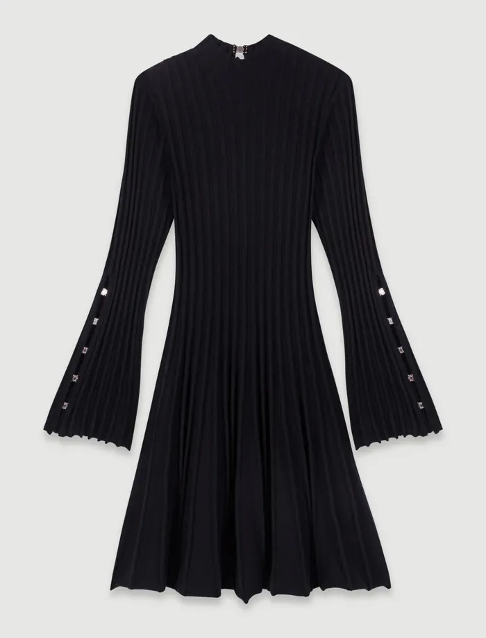 Dresses Women Maje Short Knit Dress Black