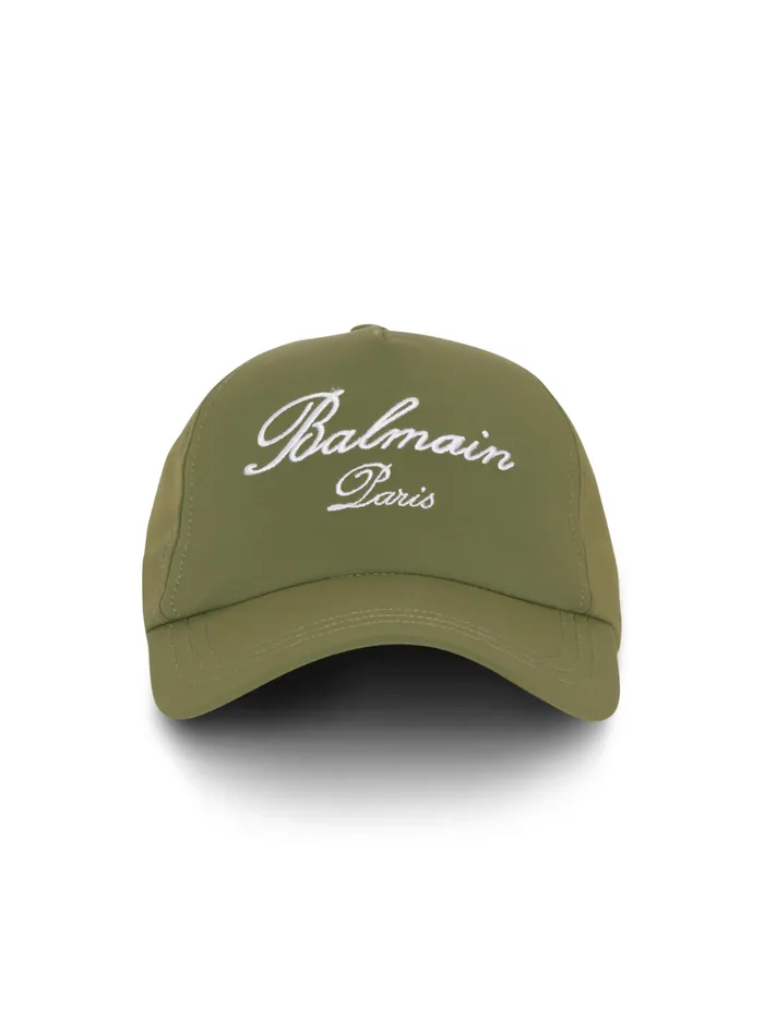 Embroidered Paris Cap Khaki Men Balmain Hats And Caps