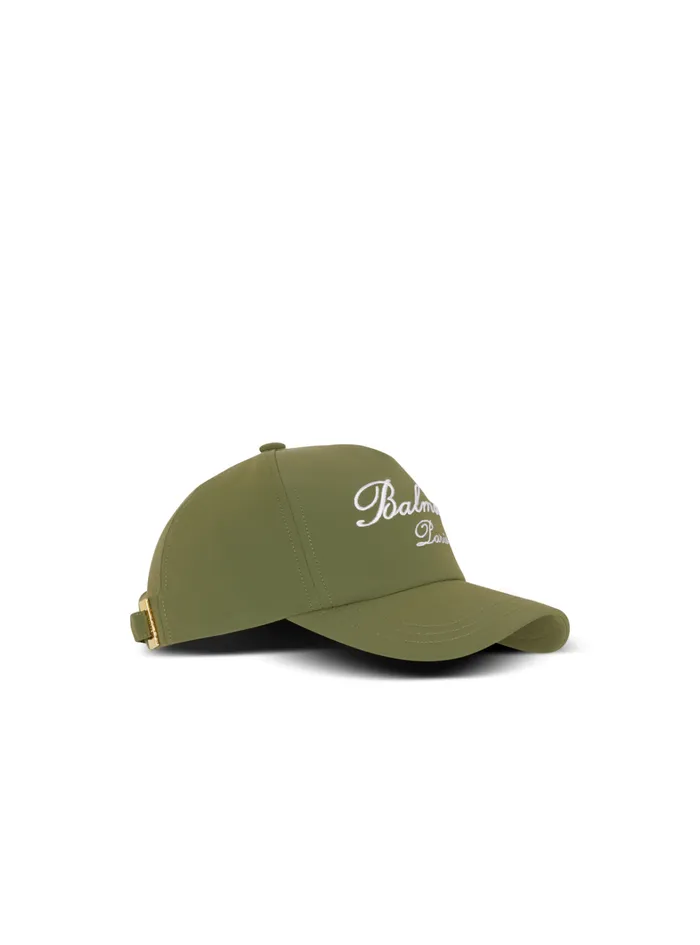 Embroidered Paris Cap Khaki Men Balmain Hats And Caps
