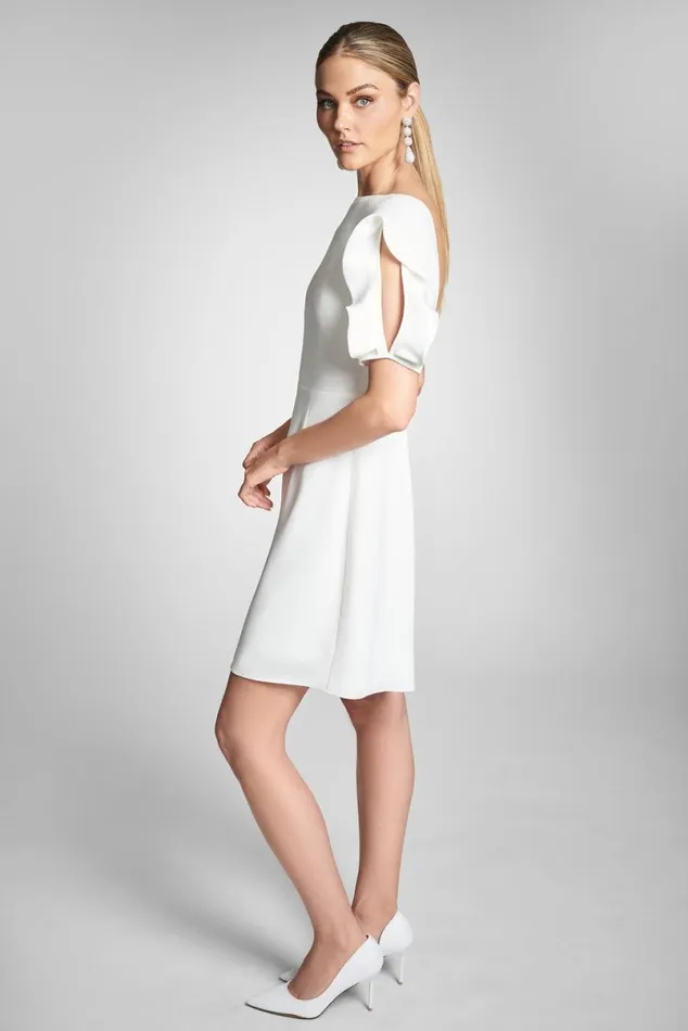 Engagement Party Women Sachin and Babi Harper Dress 8211 Off White