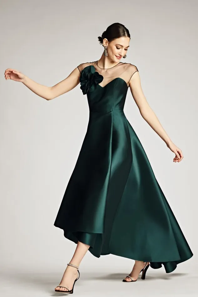 Evening Women Sachin and Babi Blakely Gown 8211 Forest Green