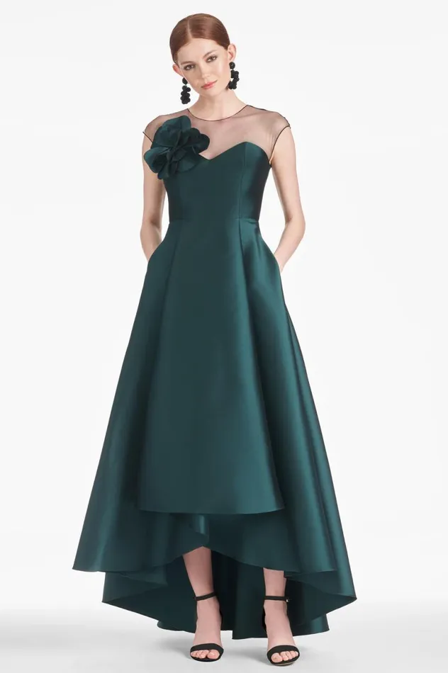 Evening Women Sachin and Babi Blakely Gown 8211 Forest Green