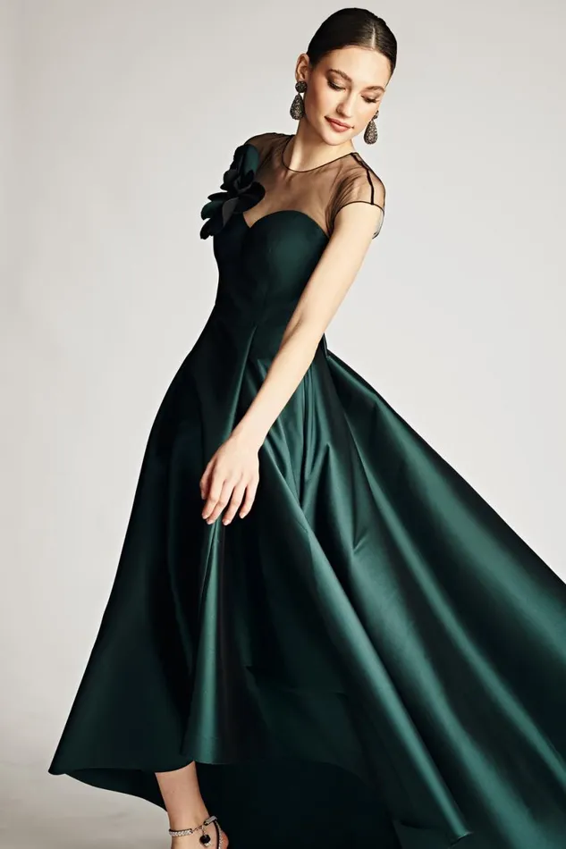 Evening Women Sachin and Babi Blakely Gown 8211 Forest Green