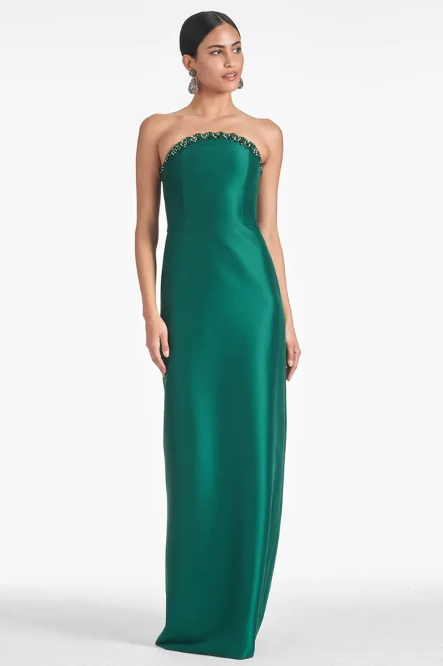 Evening Women Sachin and Babi Preston Gown 8211 Emerald