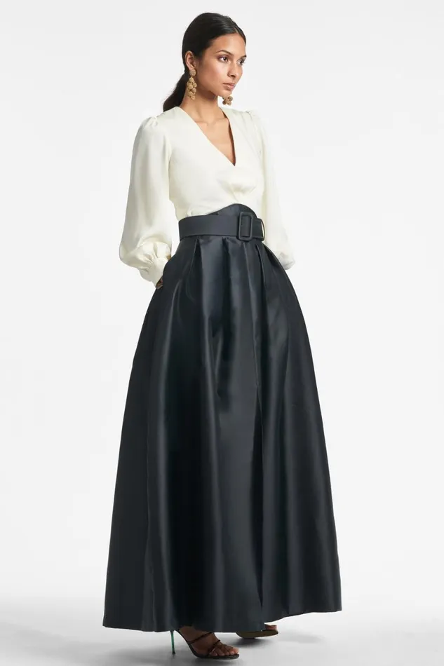 Evening Women Sachin and Babi Zoe Gown 8211 IvoryBlack