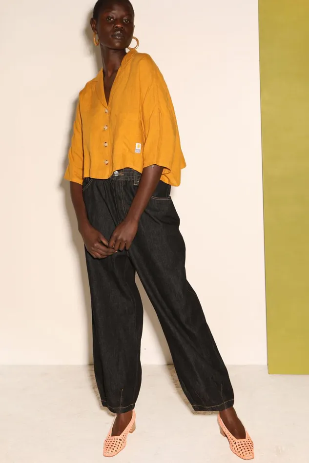 Fergus Jeans Black Womens LF Markey Trousers
