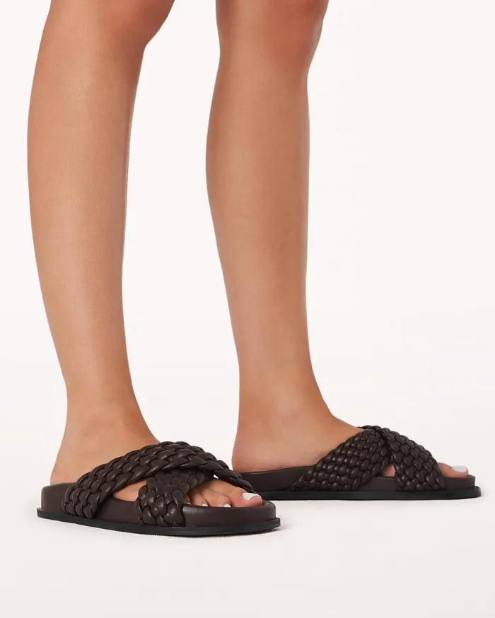 Flats Billini Sandals and Slides BOWIE UMBER