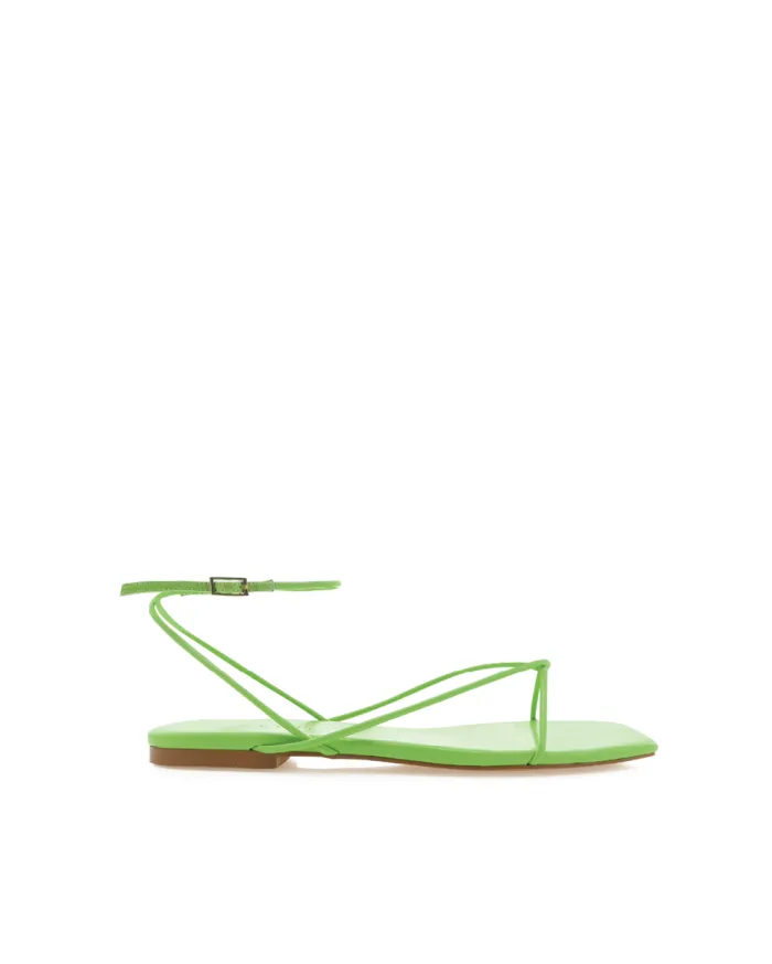 Flats Billini Sandals and Slides IRELYN LIME