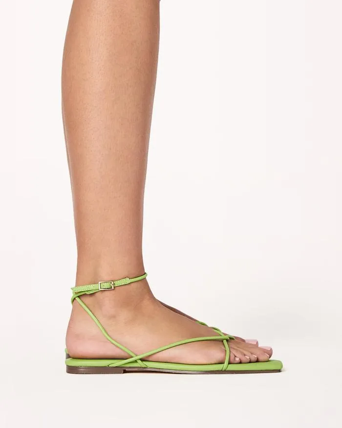 Flats Billini Sandals and Slides IRELYN LIME