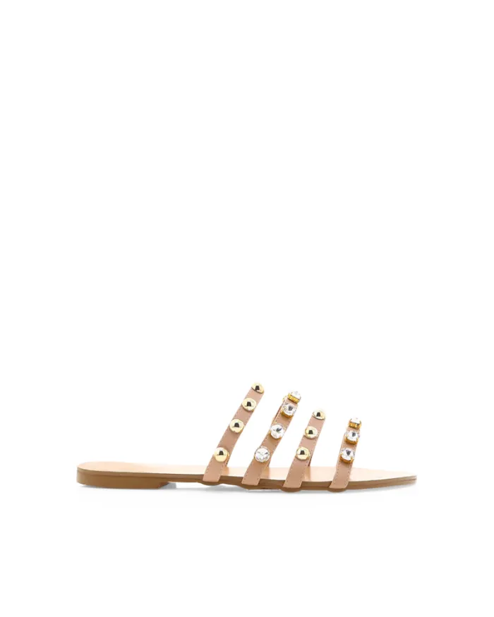 Flats Billini Sandals and Slides SALVADOR NUDE