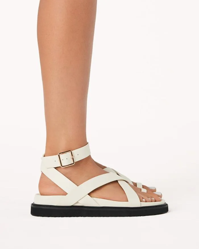 Flats Billini Sandals and Slides ZINNIA BONE