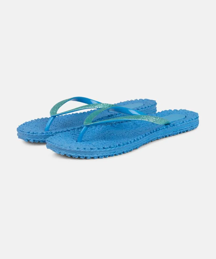 Flip Flop With Glitter 8211 Lake Blue Shoes Ilse Jacobsen Flip Flops