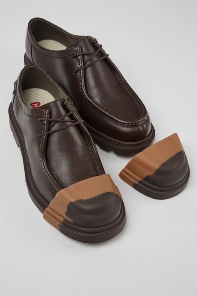 Formal Shoes Women Camper Junction Brown Leather Shoes Formal Shoes Women Camper Junction Brown Leather Shoes