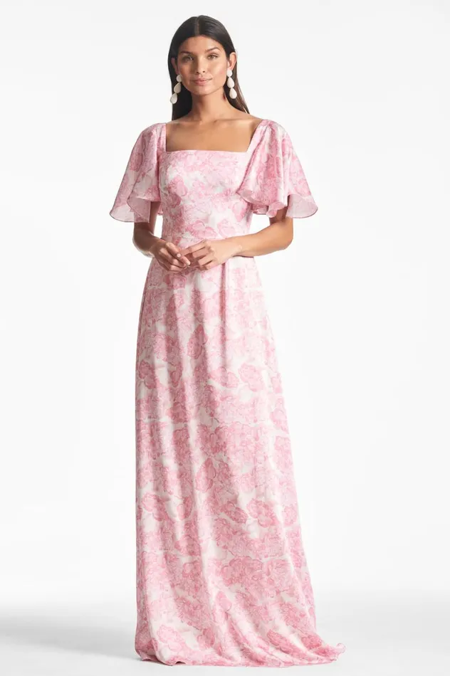 Formal Women Sachin and Babi Aurora Gown 8211 Rouge Damask Rose