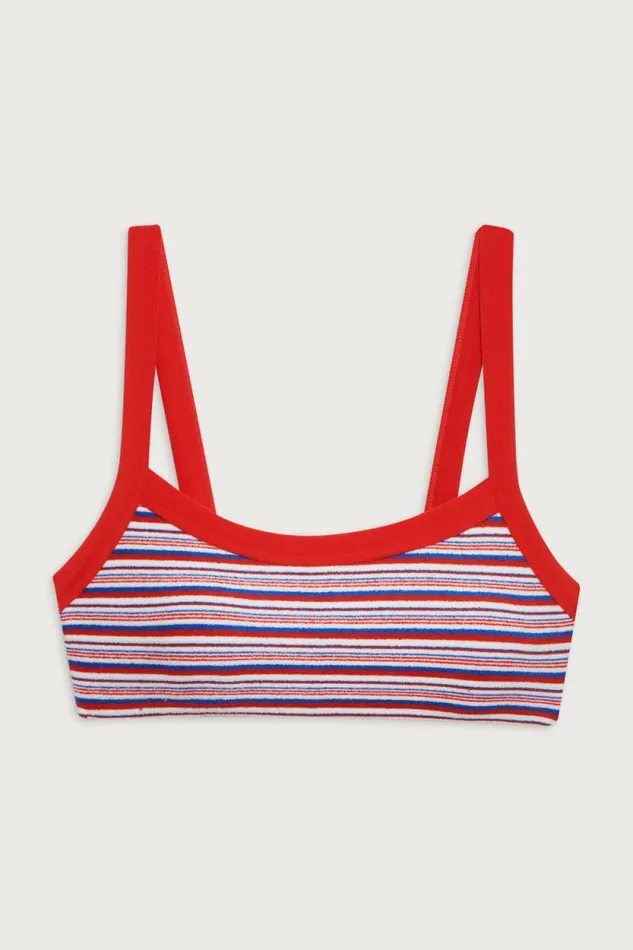 Frankies Bikinis Bikinis Women Flynn Terry Bralette Bikini Top American Summer