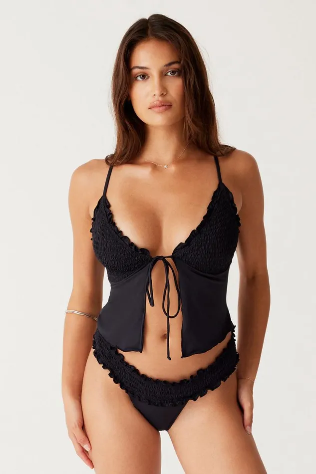 Frankies Bikinis Bikinis Women Sofia Micro Bikini Bottom Black