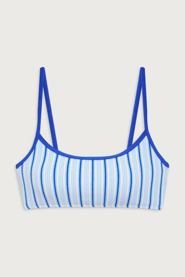 Frankies Bikinis Bikinis Women X DJERF AVENUE Bay View Bralette Bikini Top Seaside Stripe