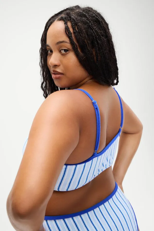 Frankies Bikinis Bikinis Women X DJERF AVENUE Bay View Bralette Bikini Top Seaside Stripe