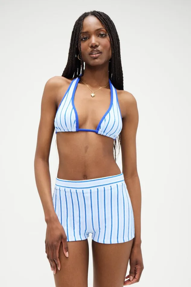 Frankies Bikinis Bikinis Women X DJERF AVENUE Rufus Boy Short Seaside Stripe