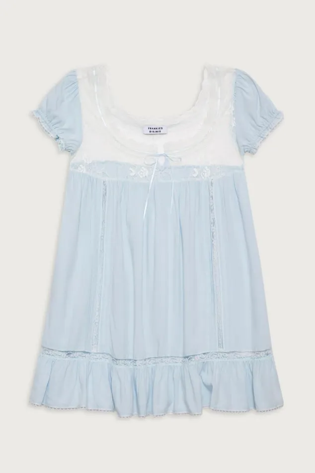 Frankies Bikinis Dresses Women Harmony Mini Dress Blue Porcelain