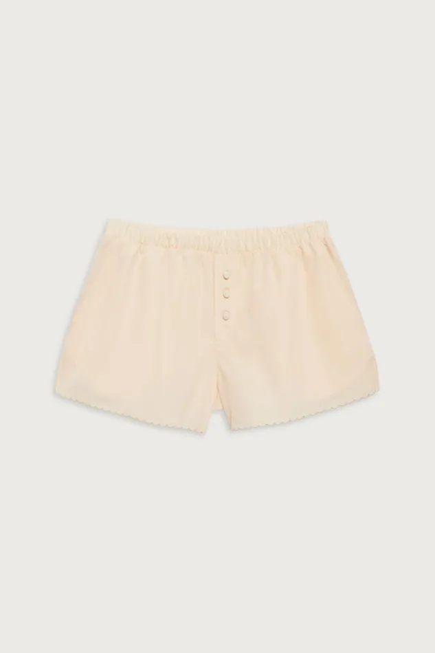 Frankies Bikinis Matching Sets Women Farmhouse Mini Short Macadamia