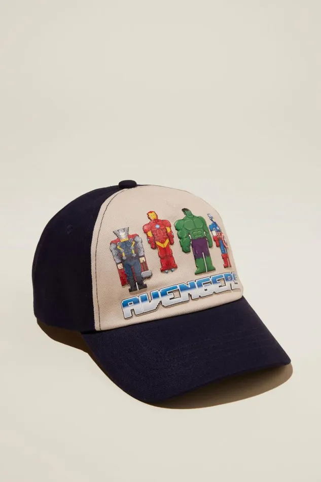 Girls 214Boys 214 Hats and Beanies Cotton On Licensed Cap Lcn Mar Avengersin The Navy