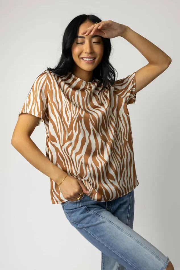 Giselle Blouse 8211 FINAL SALE Camel Women Bohme Blouses