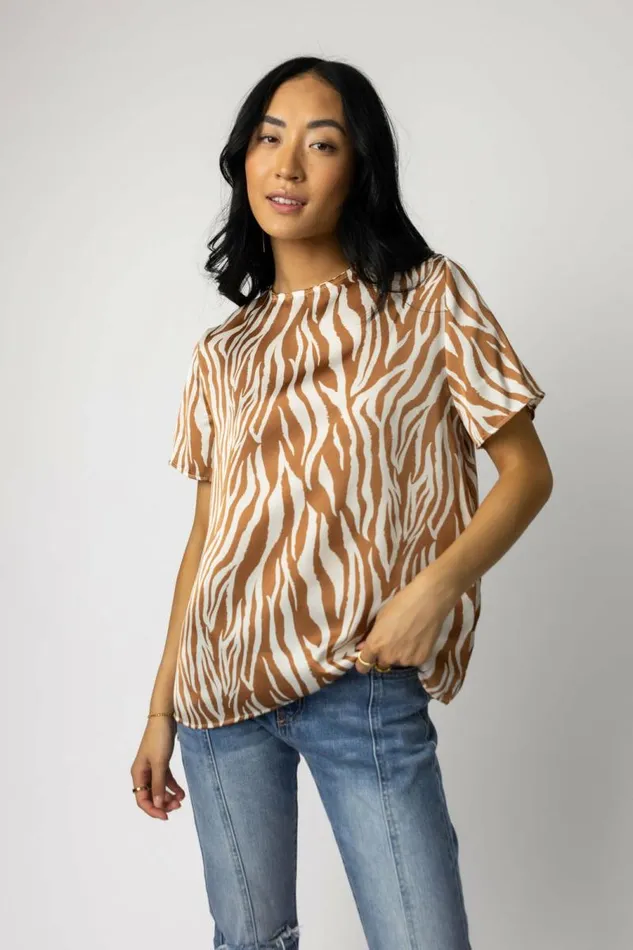 Giselle Blouse 8211 FINAL SALE Camel Women Bohme Blouses