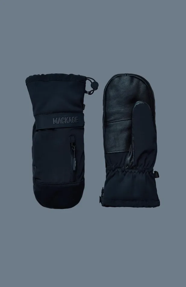 Gloves Women Mackage WYND 2layer Technical Ski Mitts Sky Blue Frost