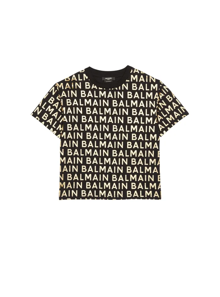 Golden Tshirt Gold Kids Balmain