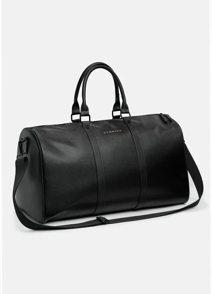 Gym King Accessories Men Faux Leather Holdall 8211 Black
