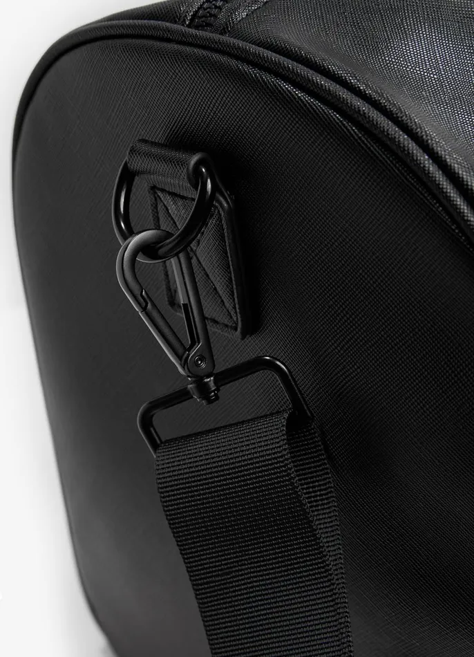 Gym King Accessories Men Faux Leather Holdall 8211 Black