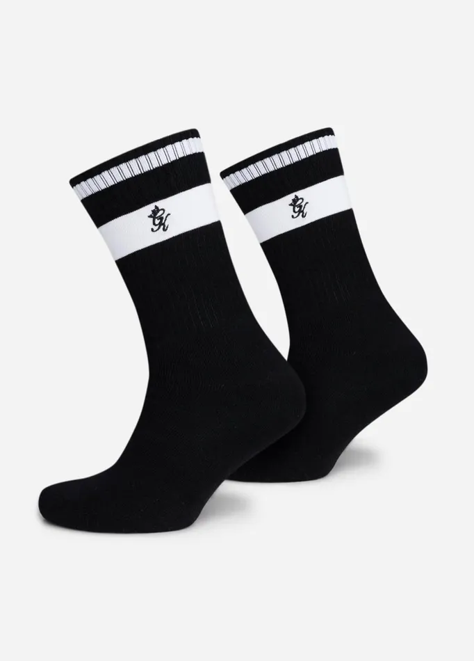Gym King Accessories Men Ryu Socks 2pk 8211 Black