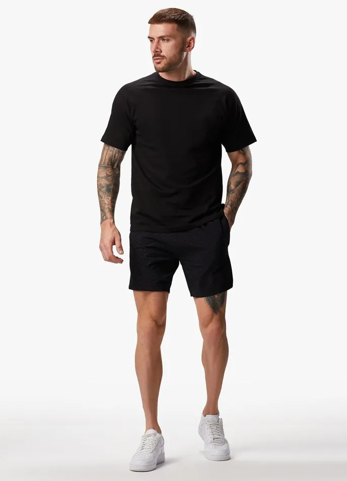 Gym King Cargos Men Rebellion AOP Cargo Shorts 8211 Black