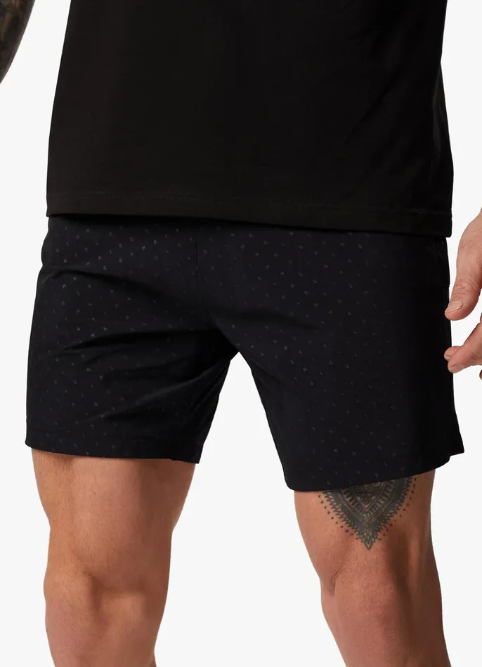 Gym King Cargos Men Rebellion AOP Cargo Shorts 8211 Black